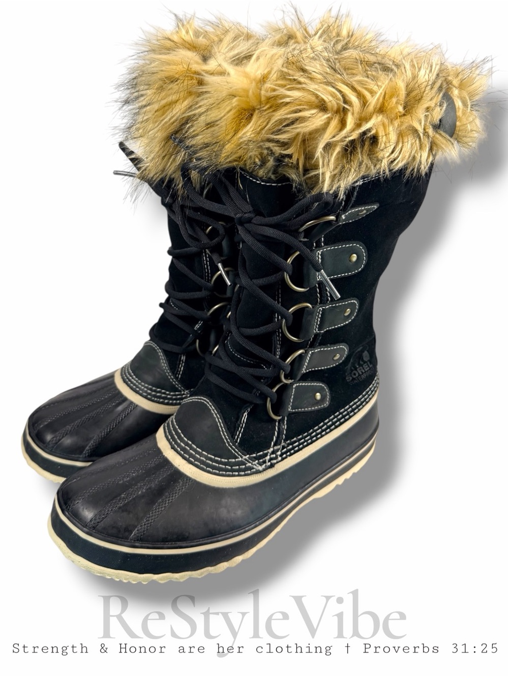 SOREL Women’s Size 10 Boots Tall Joan Of Arctic Style Winter Waterproof Leather